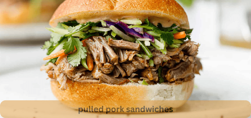 sides with pulled pork sandwiches
