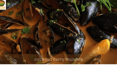 coconut curry mussels