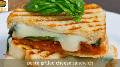 pesto grilled cheese sandwich