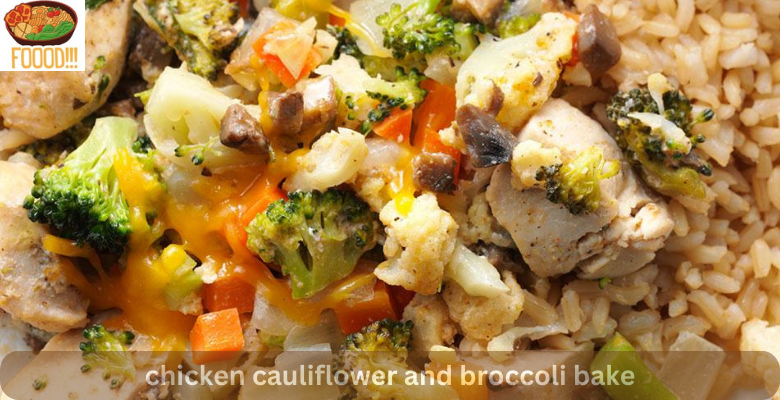 chicken cauliflower and broccoli bake