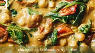 chickpea and spinach curry indian