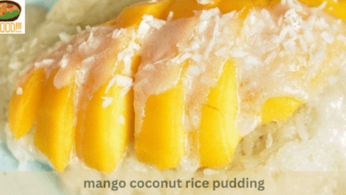 mango coconut rice pudding