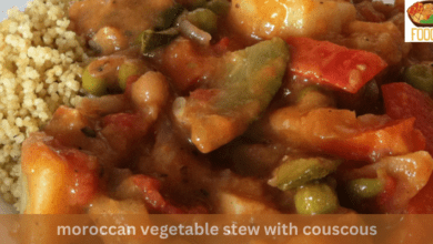 moroccan vegetable stew with couscous
