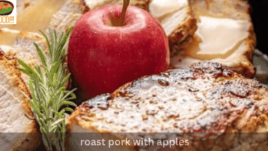roast pork with apples