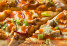 buffalo chicken naan pizza