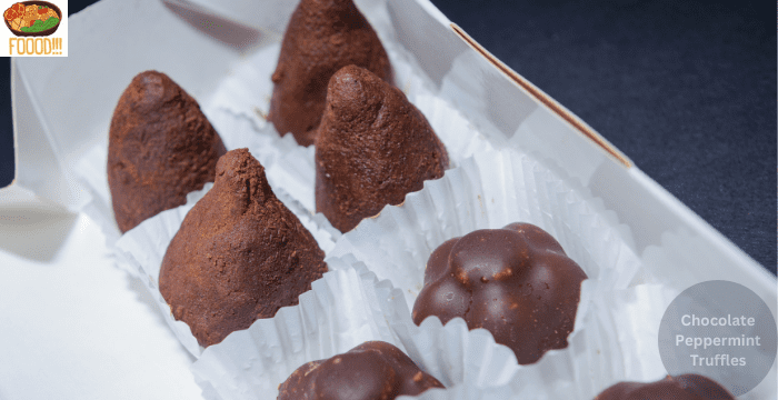 dark chocolate peppermint truffles