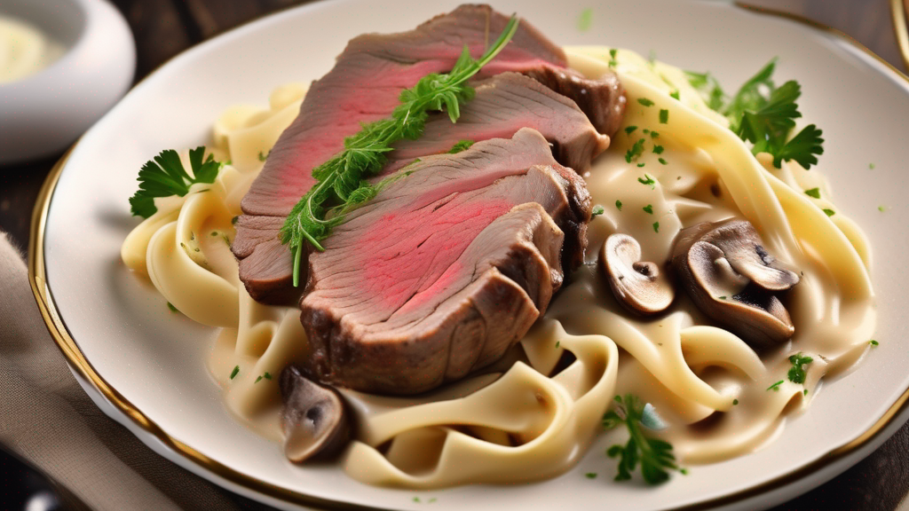 Prime Rib Beef Stroganoff Recipe- Luxurious Creamy Pasta