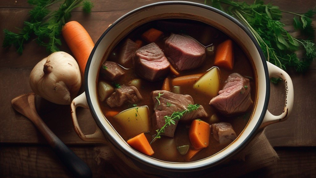 Slow-Cooked Irish Beef Stew Recipe- Traditional Hearty Stew
