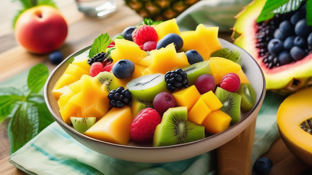 Tropical Fruit Salad Recipe- Colorful Refreshing Dessert