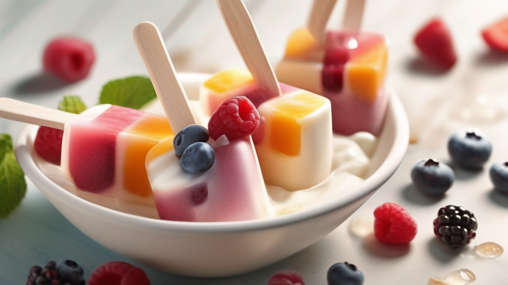 Greek Yogurt Fruit Popsicles Recipe- Healthy Frozen Snack